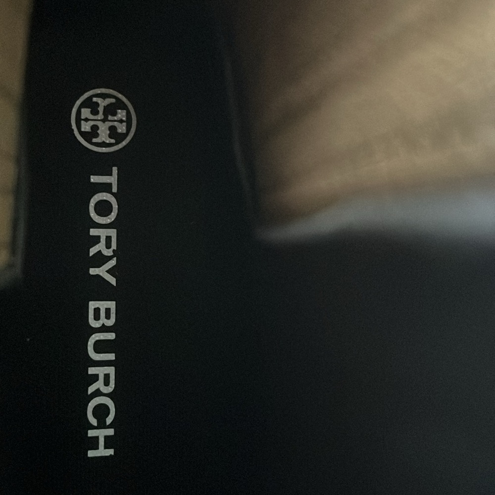 TORY BURCH Hurricane Ankle Boots Perfect Black Tan Lug Sole Shoes Size 11 New - Picture 10 of 10